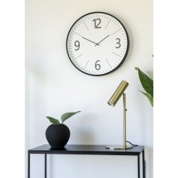 Paris messing bordlampe m/stofledning