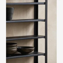 NORDAL - Sk�l Mat Sort Keramik H6.5x�16.5 cm.