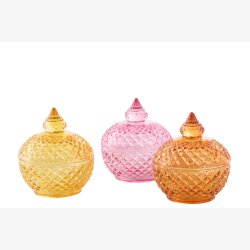 J-Line - Bonbonniere Glas H: 11 cm. - Leveres Assorteret