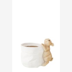 J-Line - Urtepotteskjuler m/Kanin �: 15,5 H: 18,5 cm. 