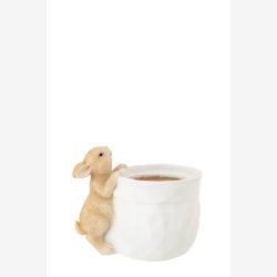 J-Line - Urtepotteskjuler m/Kanin �: 15,5 H: 18,5 cm. 