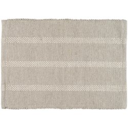 Ib Laursen dkserviet gr m/hvide striber 35x45 cm.