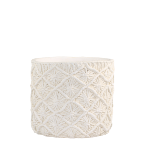 Chic Antique - Corte Skjuler m. flet mnster, H21/22,5 cm creme