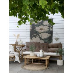 Chic Antique - Corte Skjuler m. flet mnster, H21/22,5 cm creme