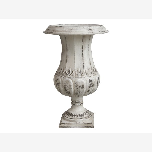 Chic Antique - Krukke/Pokal/Opsats jern creme H: 67 D: 42.5 cm.