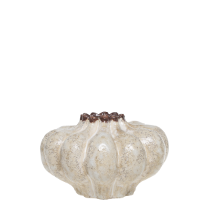 Chic Antique - Rennes Vase Grskar Facon H:13 : 20 cm. Creme