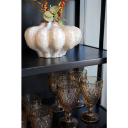 Chic Antique - Rennes Vase Grskar Facon H:13 : 20 cm. Creme