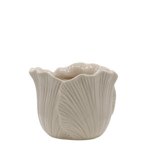 Chic Antique - Fayence Urtepotteskjuler m/blade Hr H: 11 : 14 cm.