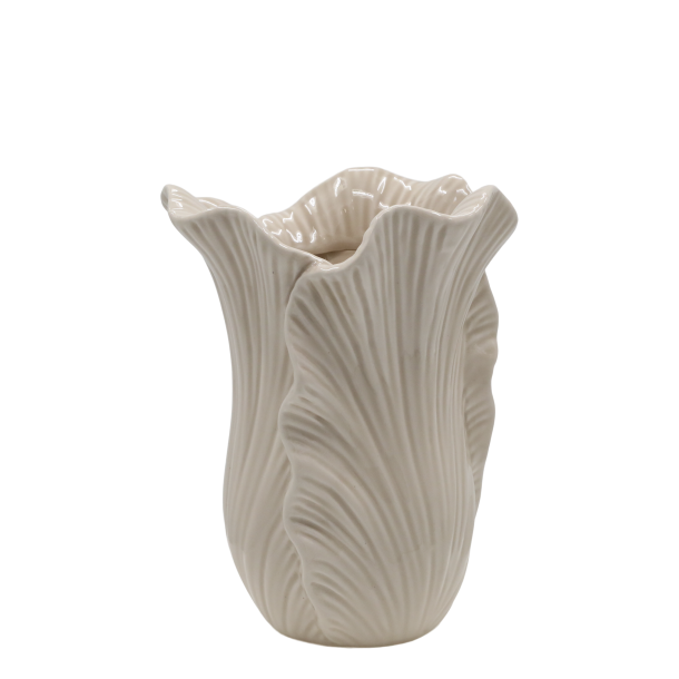 Chic Antique - Fayence Urtepotteskjuler m/blade Hr H: 19 : 14,5 cm.