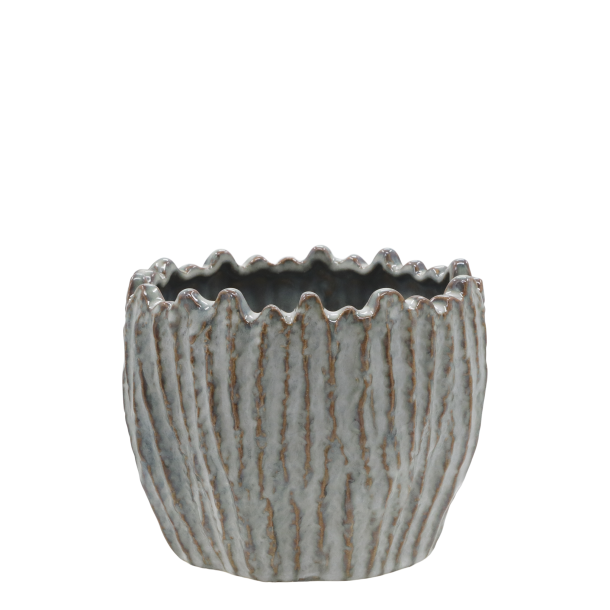 Chic Antique - Gaston Urtepotteskjuler m/mnster Opal H: 12 : 15 cm.