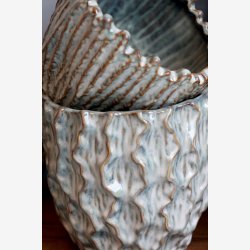 Chic Antique - Gaston Urtepotteskjuler m/mnster Opal H: 12 : 15 cm.