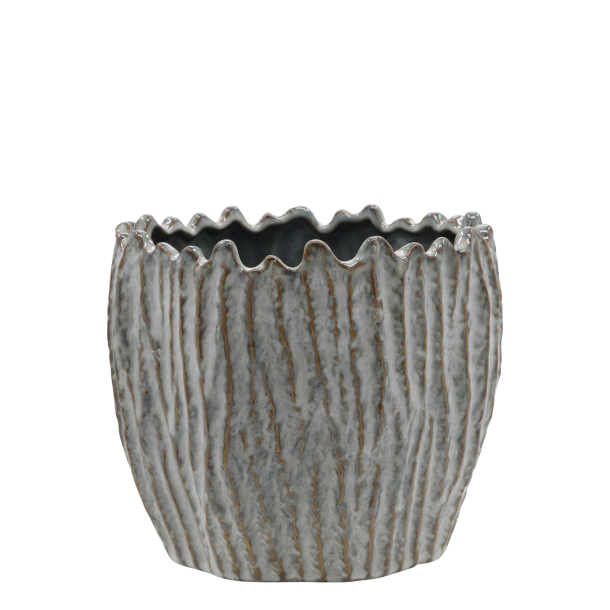 Chic Antique - Gaston Urtepotteskjuler m/mnster Opal H: 15 : 18 cm.