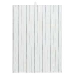 Ib Laursen viskestykke Anker hvid med bl striber 50x70 cm.