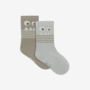 Minymo - Tennissokker m, monstermotiv - (2-pak)