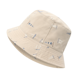 En Fant - B�llehat beige m. skibe UPF 30