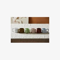 NORDAL - Kop m. hank Organisk form Lysegr�n Stent�j H:8 D:9,5 cm.