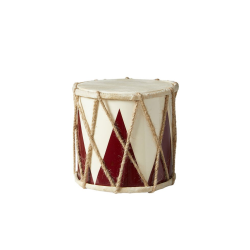 Speedtsberg - Tromme m. Mnster 15x15cm, Rd og Hvide - Flere varianter