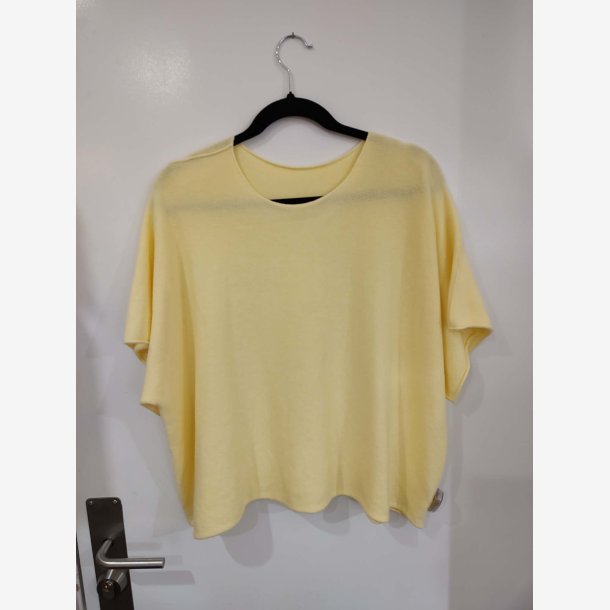 Strik 3/4 �rmet Ensfarvet Gul Onesize 55%viscose, 25%polyamide, 20%polyester