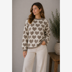 Marta Du Chateau - MdcCara Strik Brun/Beige