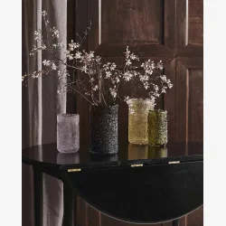 NORDAL - Vase Glas Ravfarvet H: 25 �: 15 cm.  