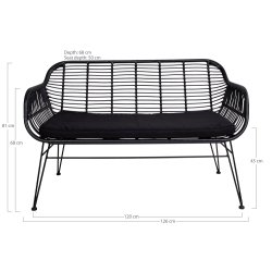 House Nordic - Trieste Sofa, sort