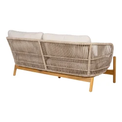 House Nordic - Terracina Loungesofa, akacie, beige, inkl. hynde