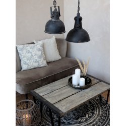 Chic Antique - Factory Lampe H26/24cm. antik sort