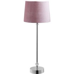 PR HOME - Liam Bordlampe, m. Rosa Skrm 59cm.