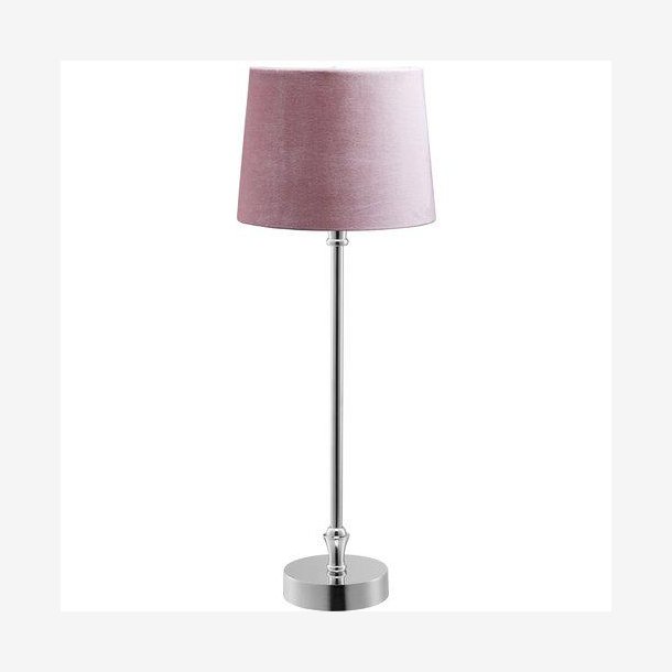 PR HOME - Liam Bordlampe, m. Rosa Skrm 59cm.