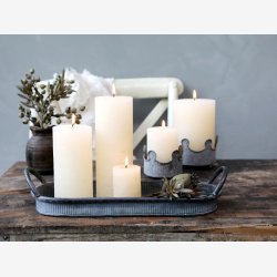 Chic Antique - Macon rustik Bloklys 16 t - H8 5cm. Creme