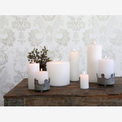 Chic Antique - Macon rustik Bloklys 40 t - H10 7 cm Hvid