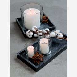 Chic Antique - Macon rustik Bloklys 40 t - H10 7 cm Hvid