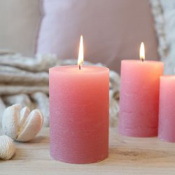 Chic Antique - Macon Bloklys Rustik 40 t H: 10 �: 7 cm. Raspberry