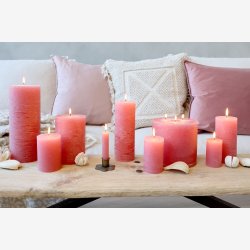 Chic Antique - Macon Bloklys Rustik 40 t H: 10 �: 7 cm. Raspberry