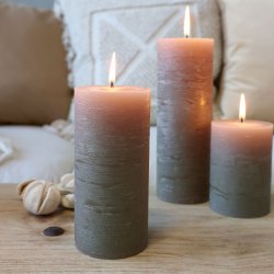 Chic Antique - Macon Bloklys Rustik 60 t H: 15 �: 7 cm. H�r