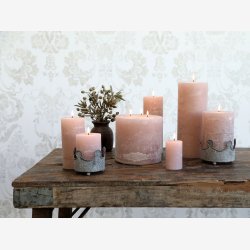 Chic Antique - Macon Rustik Bloklys Rosa 60t H: 15 �: 7 cm. Rosa