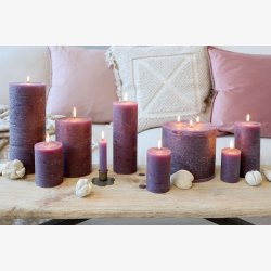 Chic Antique - Macon Bloklys rustik 90t Blomme H15/�10 cm.