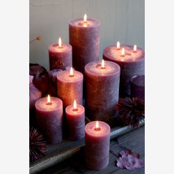Chic Antique - Macon Bloklys rustik 90t Blomme H15/�10 cm.