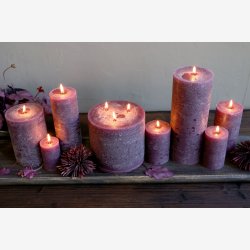 Chic Antique - Macon Bloklys rustik 90t Blomme H15/�10 cm.