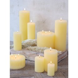 Chic Antique - Macon Bloklys 210t, H35/10cm Lysegul 