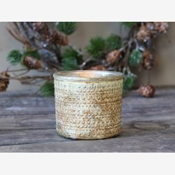 Chic Antique fyrfadsstage guld/creme H: 8 : 9cm. 