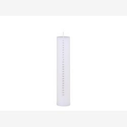 Chic Antique - hvidt kalenderlys m/guld tal 60 timer H: 25 : 5cm. 