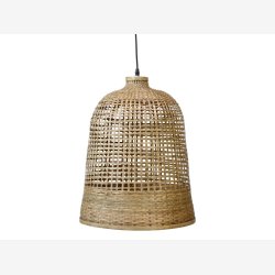 Chic Antique - Loftlampe i bambus flet H:52 :41 cm. 