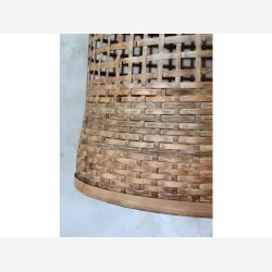 Chic Antique - Loftlampe i bambus flet H:52 :41 cm. 