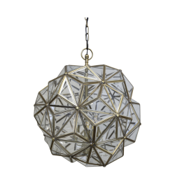 Chic Antique - Lysekrone H51/43 cm antique messing