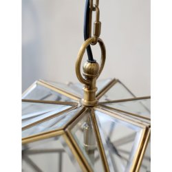 Chic Antique - Lysekrone H51/43 cm antique messing