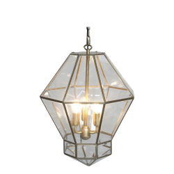 Chic Antique - Lysekrone H51/38 cm antique messing