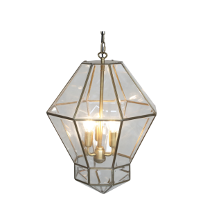 Chic Antique - Lysekrone H51/38 cm antique messing