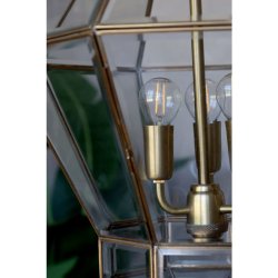 Chic Antique - Lysekrone H51/38 cm antique messing