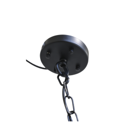 Chic Antique - Versailles Lysekrone m. drbeformede glasprismer H57/70 cm sort